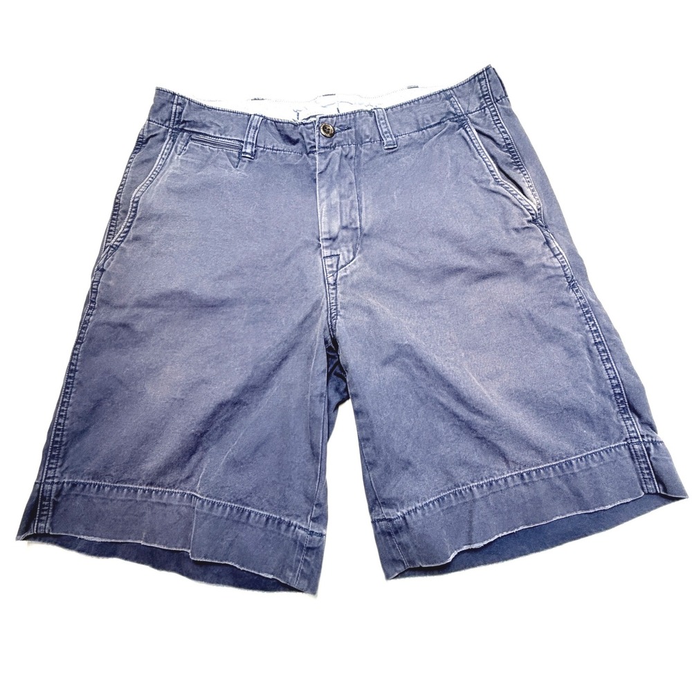 Polo Ralph Lauren Mens 30 Blue Cotton Chino Shorts Classic Fit 9 Inch